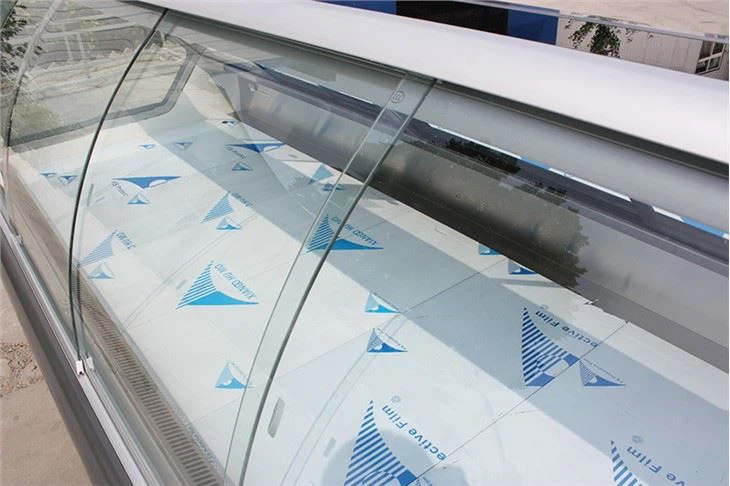 Arc Glass Air Cooling Food Showcase 