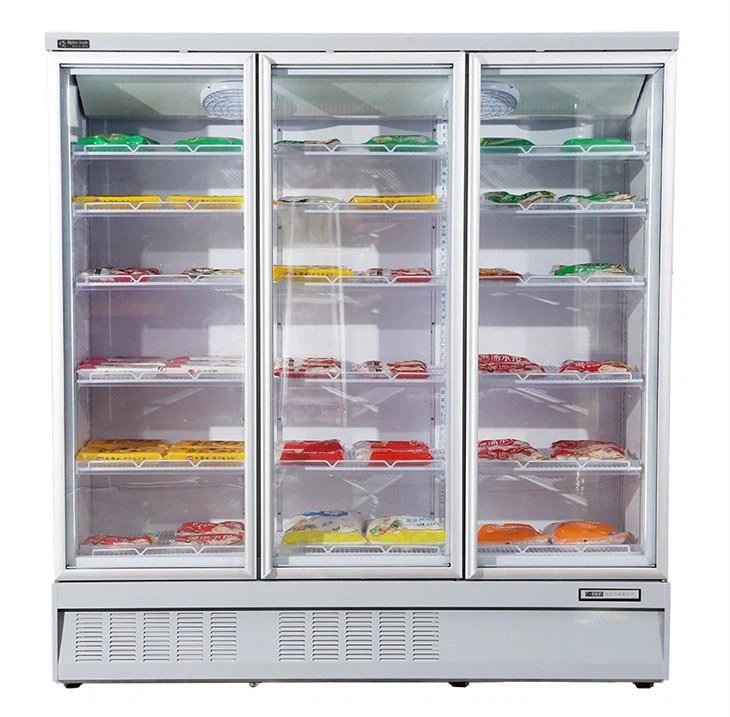Glass Door Freezer Display