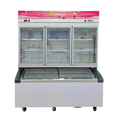 Máy làm lạnh hiển thị nhiệt độ đôi Máy làm lạnh siêu thị